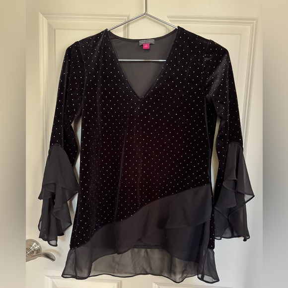 Vince Camino Sparkle Ruffle top - Picture 7 of 8